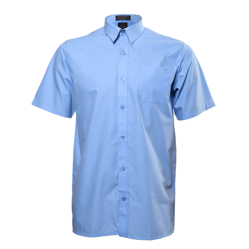 Marcel Hughes Short Sleeve Shirt – Blue – Marcel Hughes Schoolwear